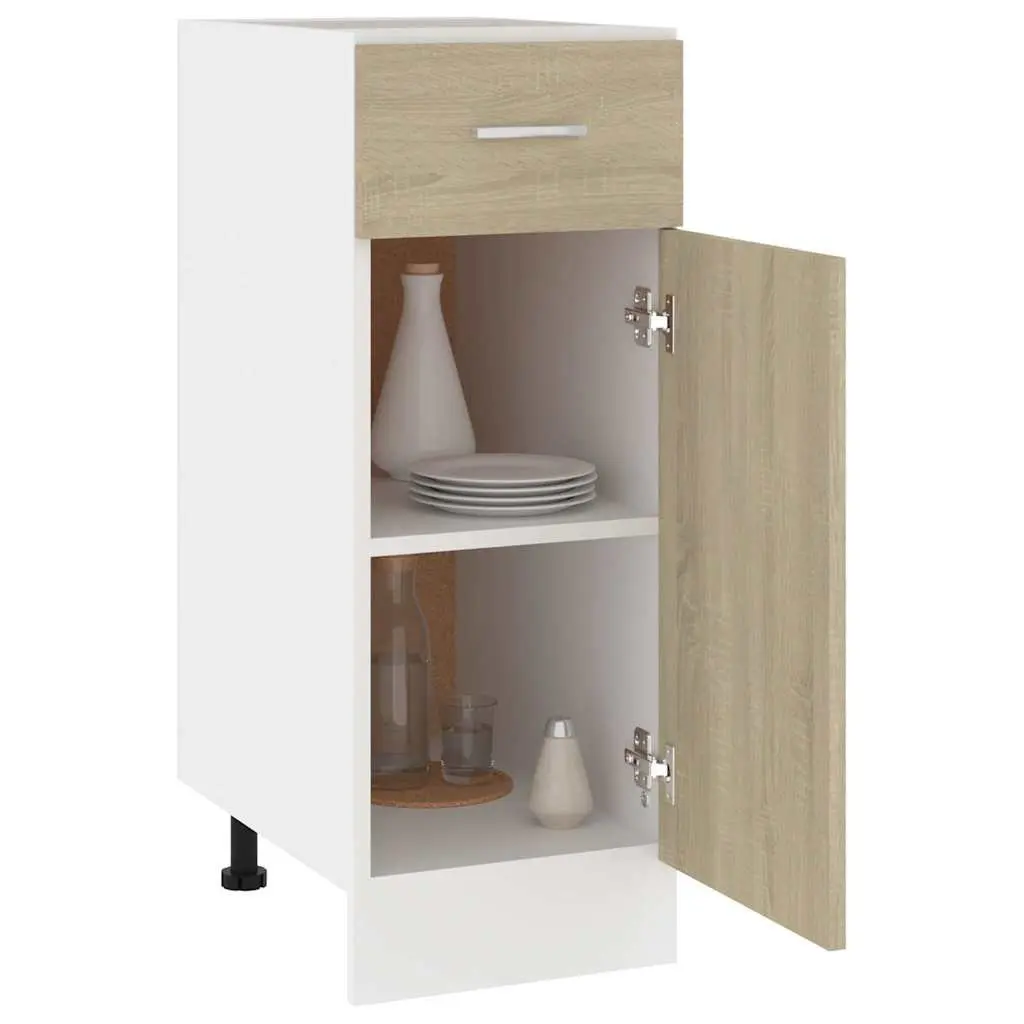 Drawer Bottom Cabinet Engineered Wood 30W x 46D x 81.5H cm Brown