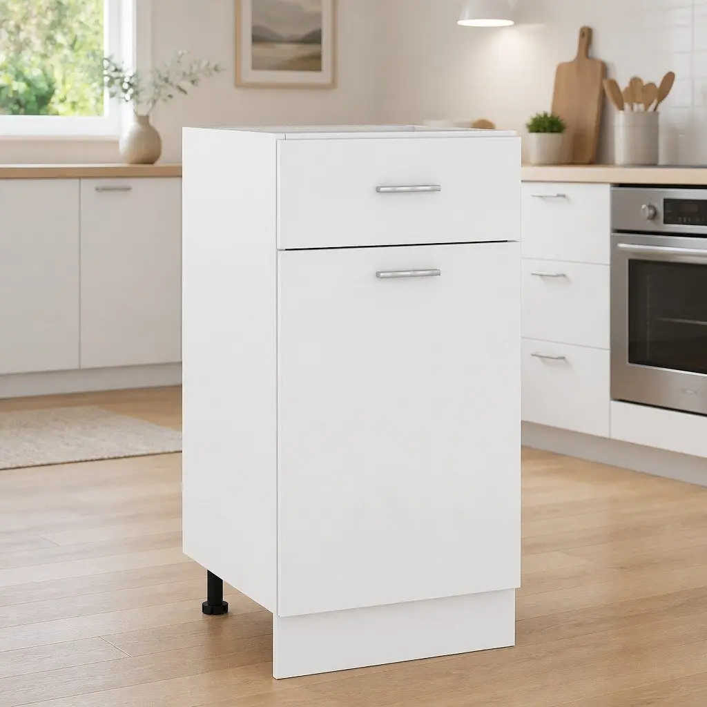 White Kitchen Sideboard for Organised Living 40x46x81.5cm