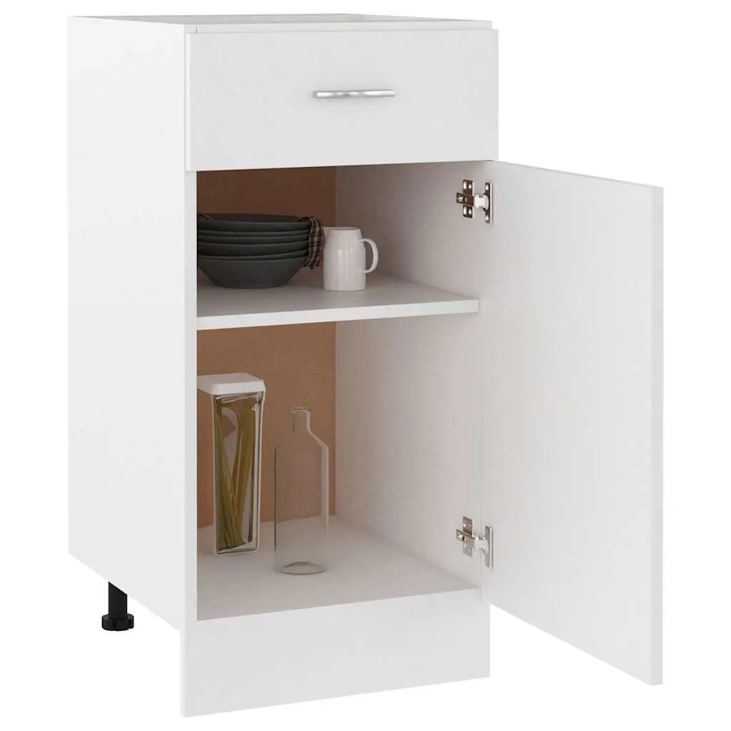 White Kitchen Sideboard for Organised Living 40x46x81.5cm