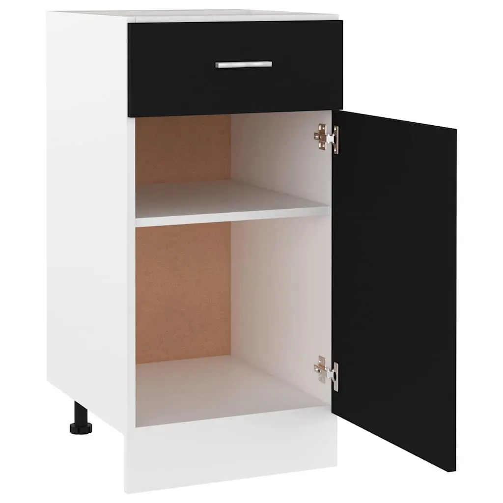 Black Storage Cupboard for Kitchen Needs