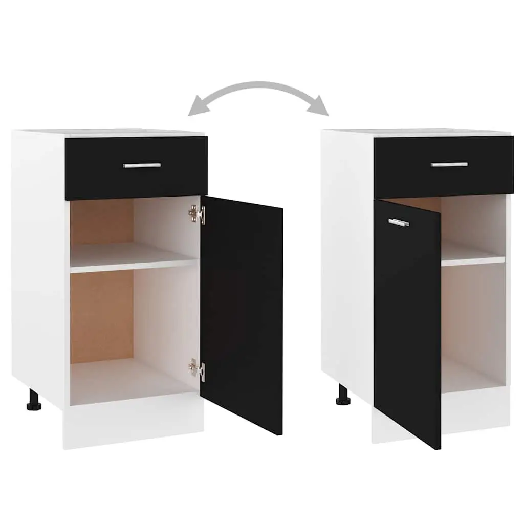 Black Storage Cupboard for Kitchen Needs