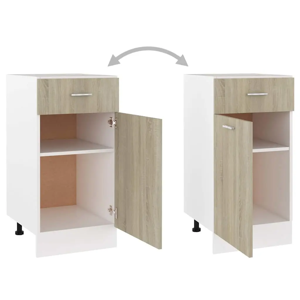 Drawer Bottom Cabinet Engineered Wood 40x46x81.5cm Brown