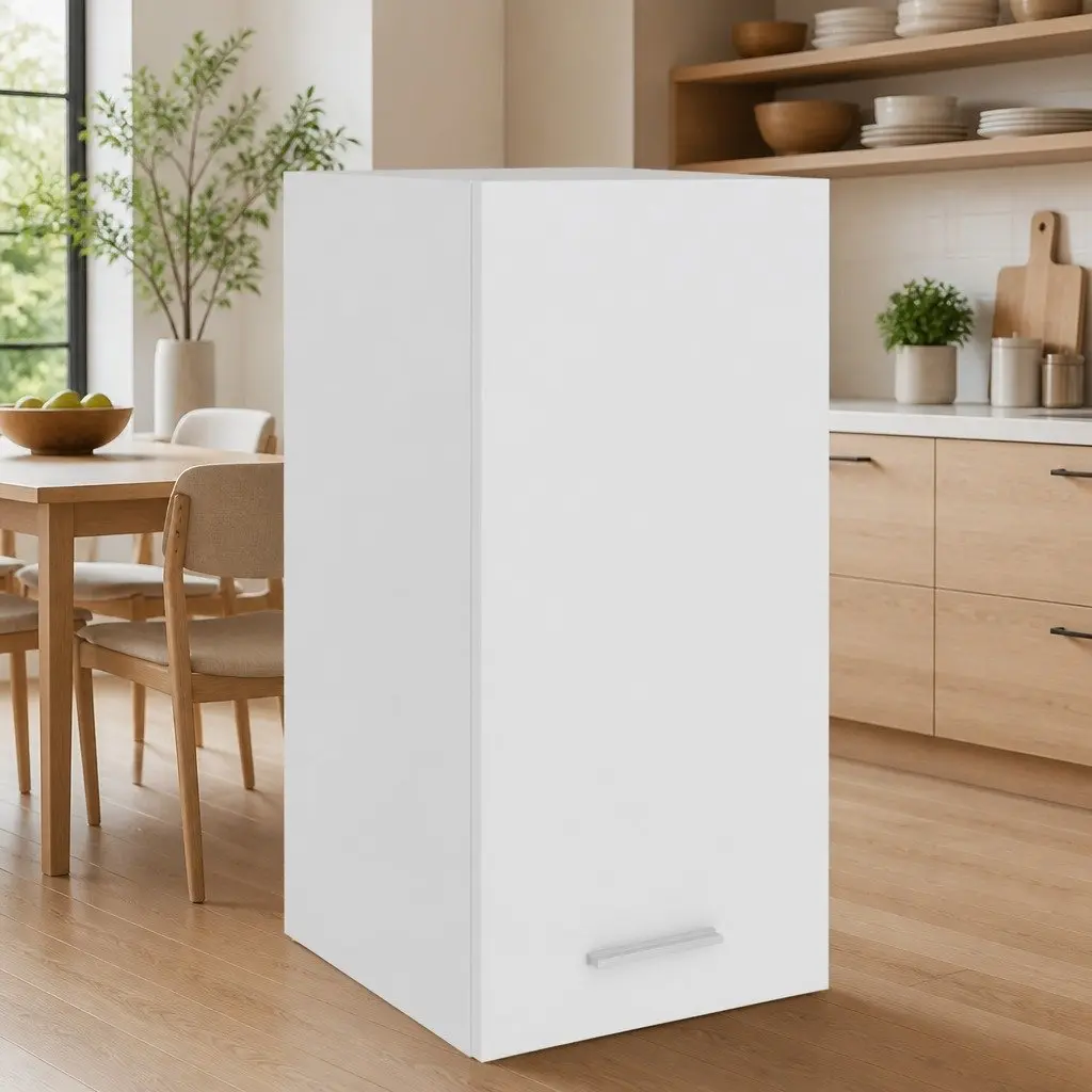 Wall-Mounted Cabinet Engineered Wood 29.5x31x60cm White Efficiently Organises Kitchen Space
