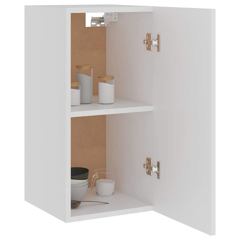 Wall-Mounted Cabinet Engineered Wood 29.5x31x60cm White Efficiently Organises Kitchen Space