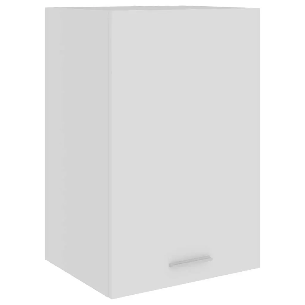Hanging Kitchen Cabinet White 39.5x31x60cm Wall Mounted Storage Cupboard 2 Shelf