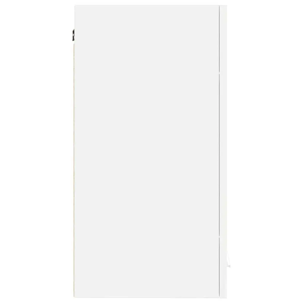 Hanging Kitchen Cabinet Wall-Mounted Engineered Wood 60cm White Shelves