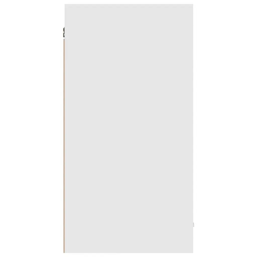 White Hanging Kitchen Cabinet 80x31x60 cm Wall Mounted Storage Cupboard 2 Doors
