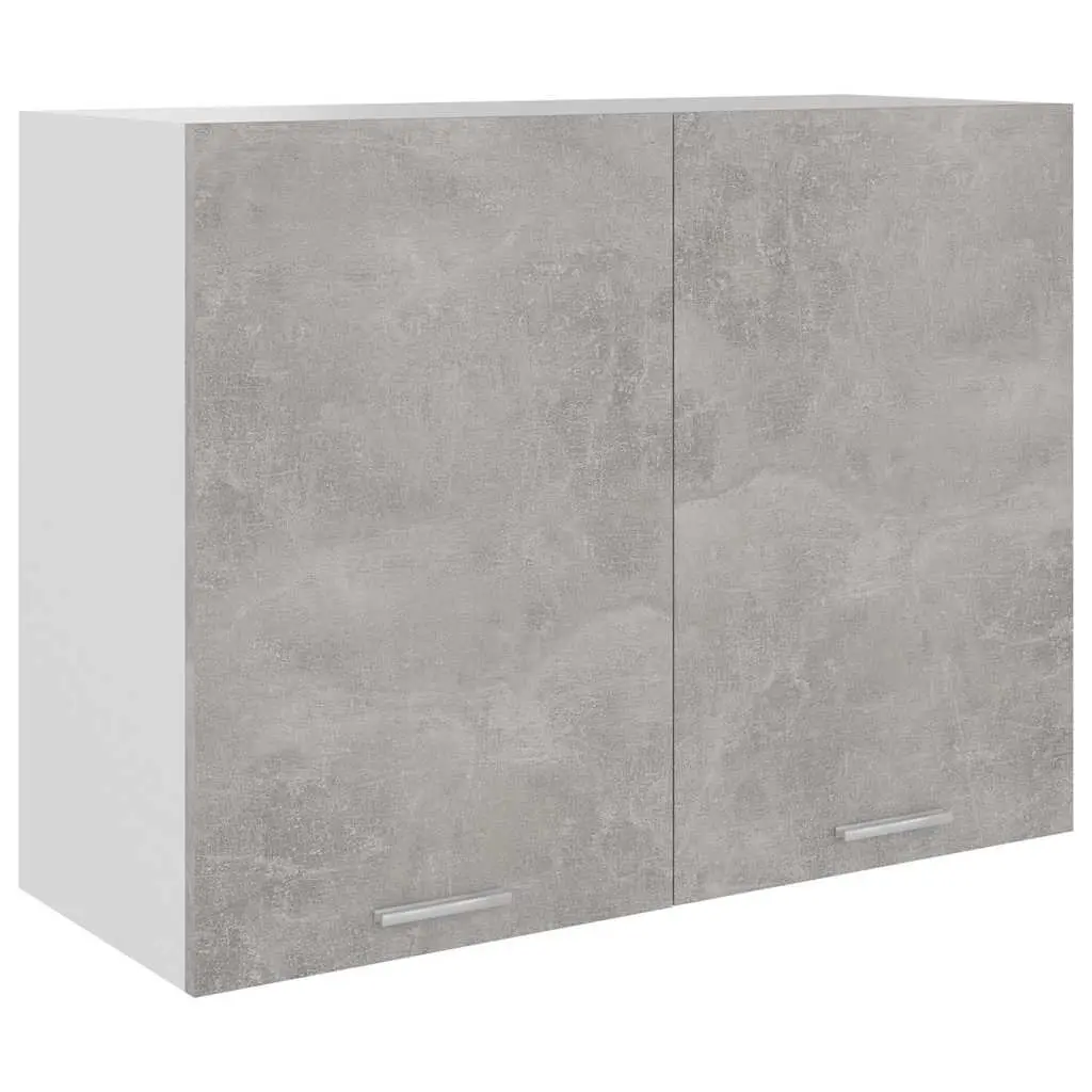 Hanging Cabinet Engineered Wood Grey 80W x 31D x 60H cm