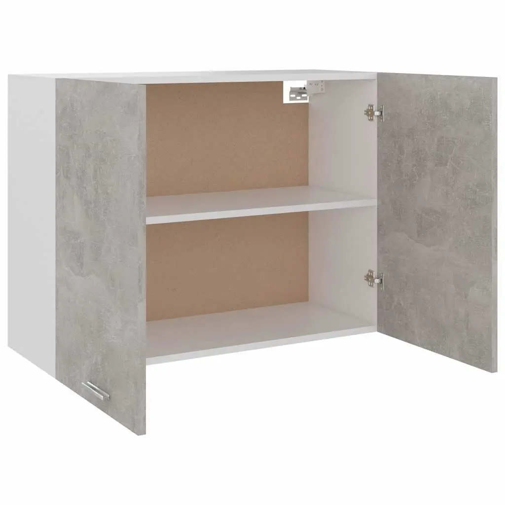 Hanging Cabinet Engineered Wood Grey 80W x 31D x 60H cm