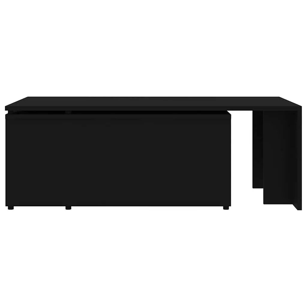 Coffee Table Engineered Wood 150cm Black