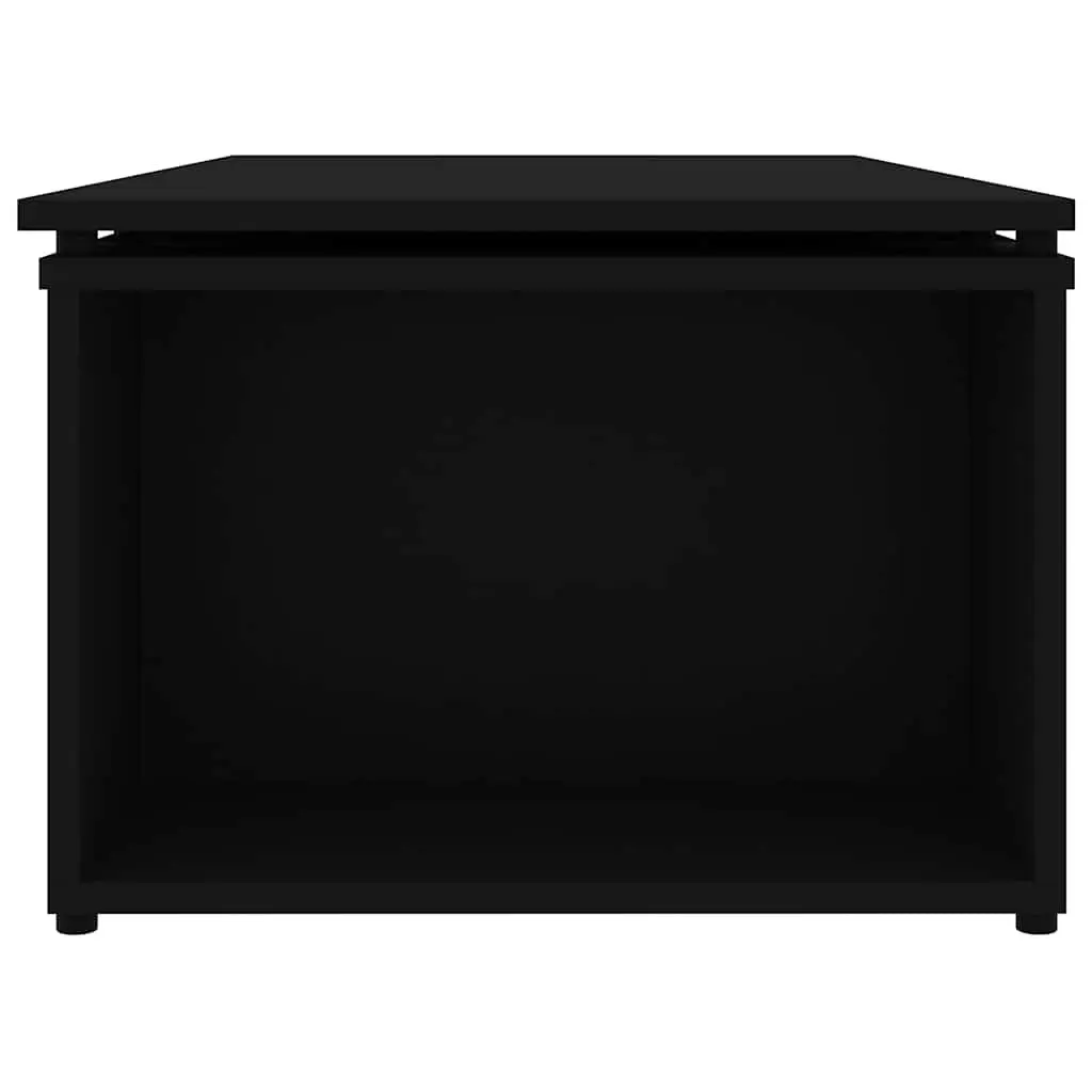 Coffee Table Engineered Wood 150cm Black