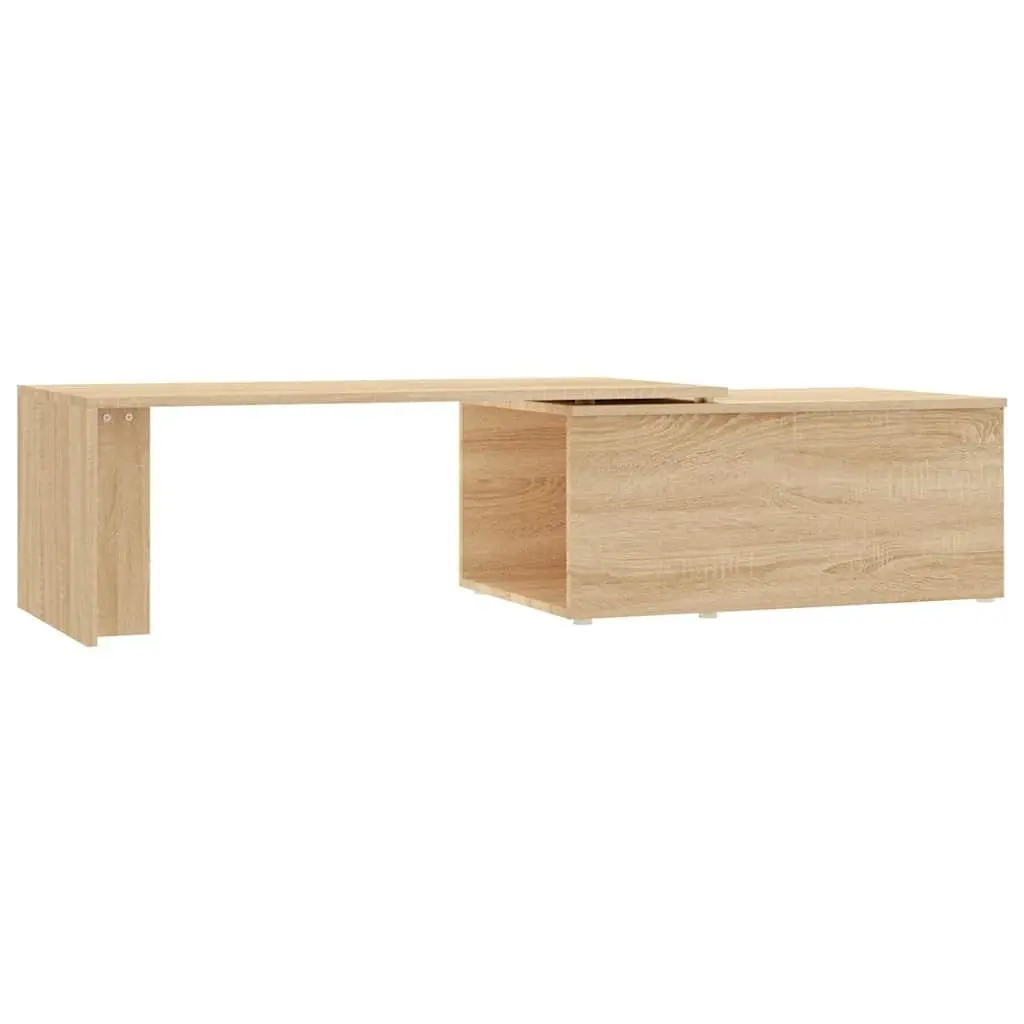 Coffee Table Brown Engineered Wood Side Table Living Room Furniture 150x50x35cm