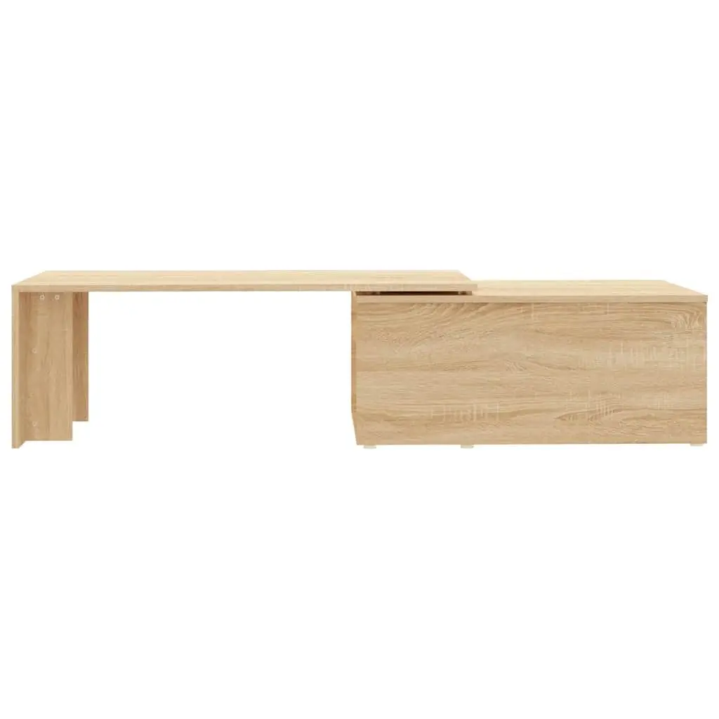 Coffee Table Brown Engineered Wood Side Table Living Room Furniture 150x50x35cm