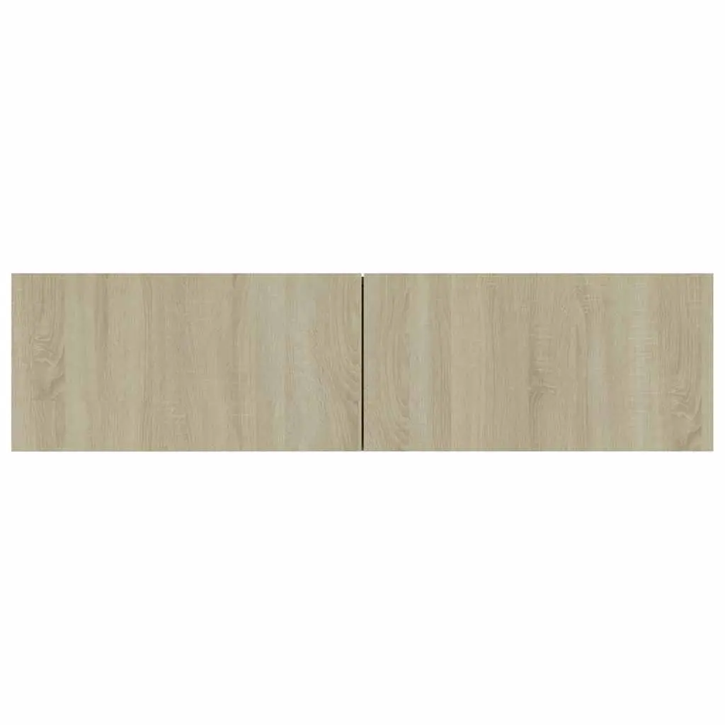 Wall-Mounted TV Cabinet Engineered Wood 120x30x30 cm Brown Drop-Down Doors Storage Unit