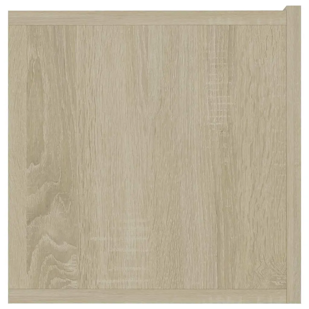 Wall-Mounted TV Cabinet Engineered Wood 120x30x30 cm Brown Drop-Down Doors Storage Unit