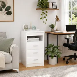 Practical Storage Cabinet with 3 Drawers for Home Use