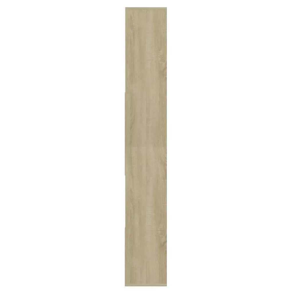 Book Cabinet Engineered Wood 67L x 24W x 161H cm Brown Sonoma Oak Bookshelf Storage Shelving Unit