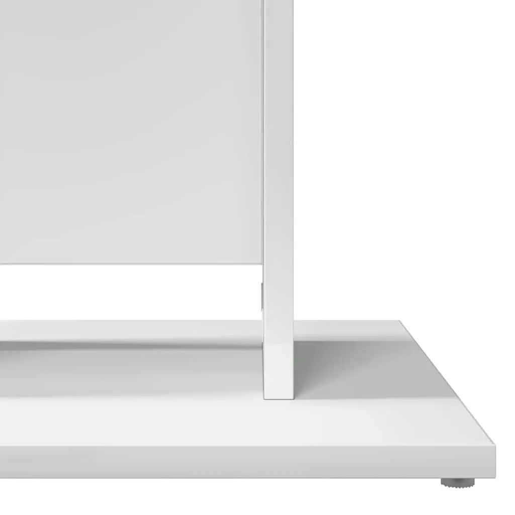 Bistro Table Engineered Wood White 60x60x75 cm High Dining Room Kitchen Table