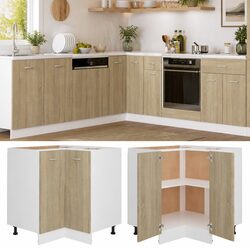 Practical Corner Bottom Cabinet for Efficient Home Storage