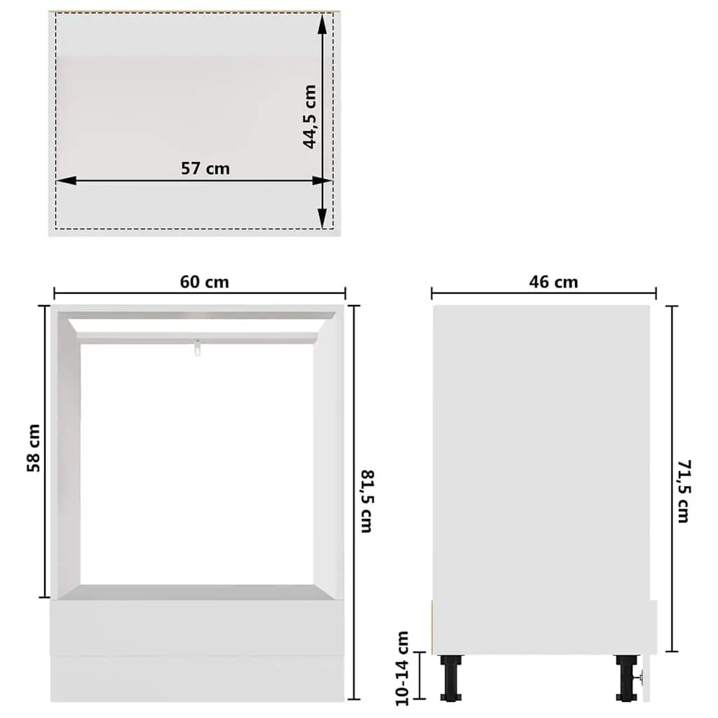 White Oven Cabinet for Kitchen Organization