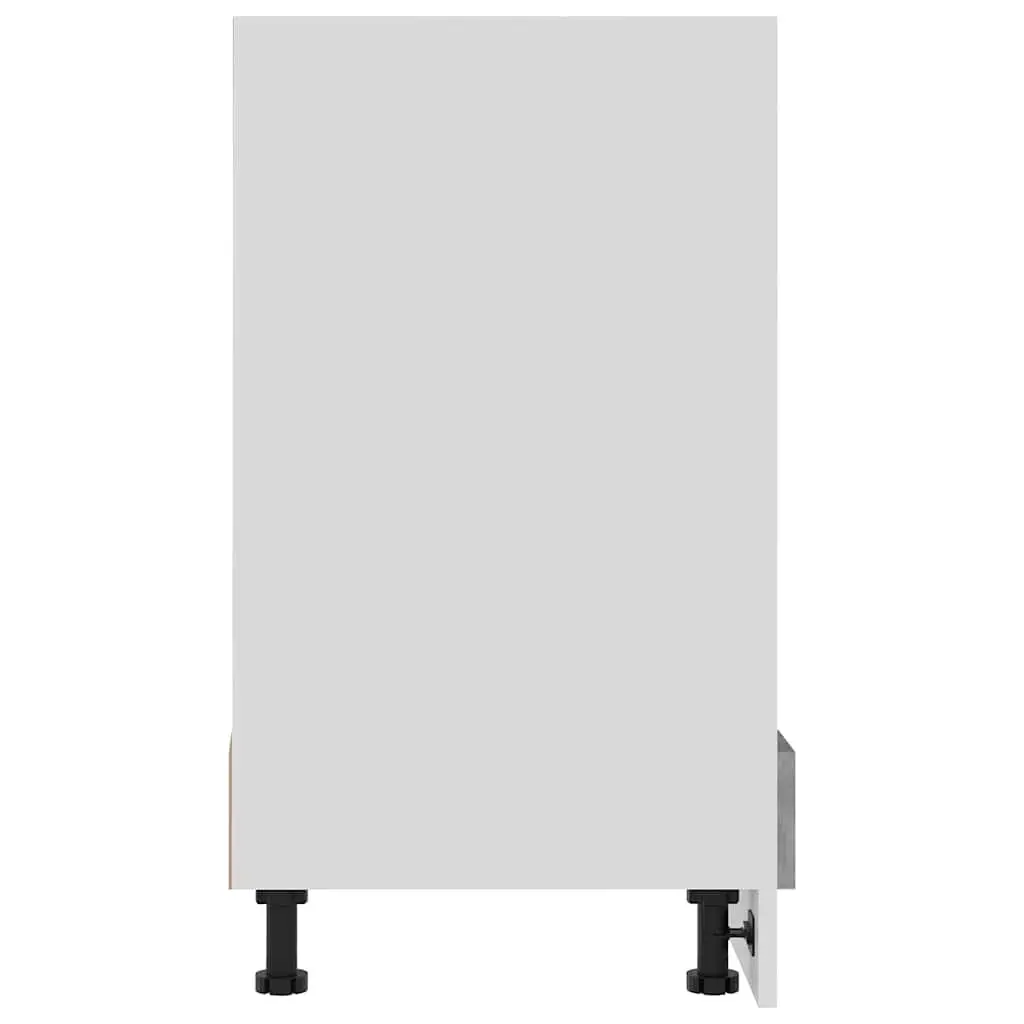 Oven Cabinet Engineered Wood 60 x 46 x 81.5 cm Grey Kitchen Storage Furniture