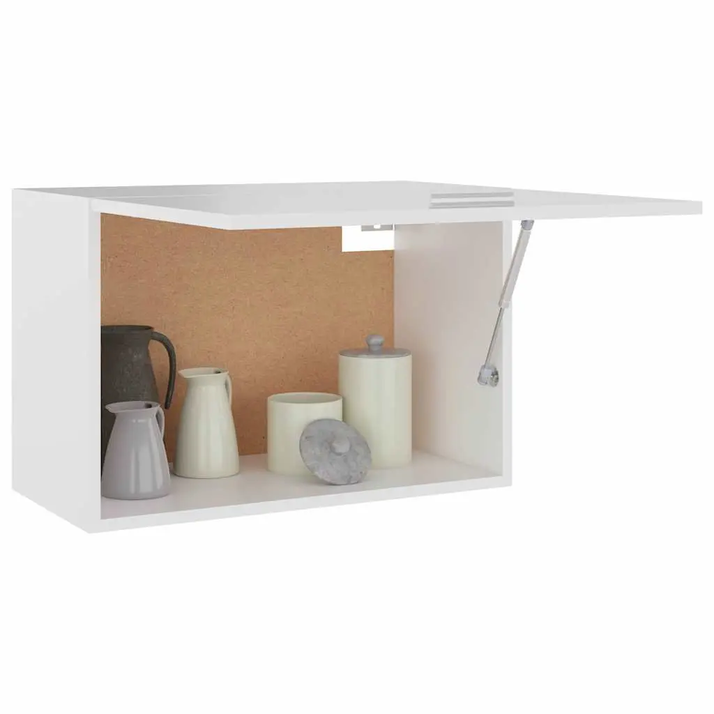 White Hanging Cabinet for Kitchen Use