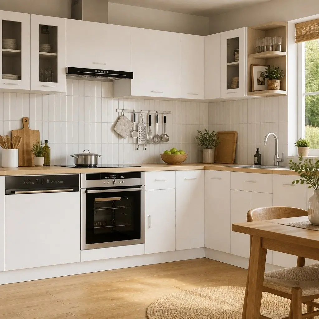 Hanging Glass Cabinet Wall-Mounted Storage Engineered Wood 60x31x60cm White