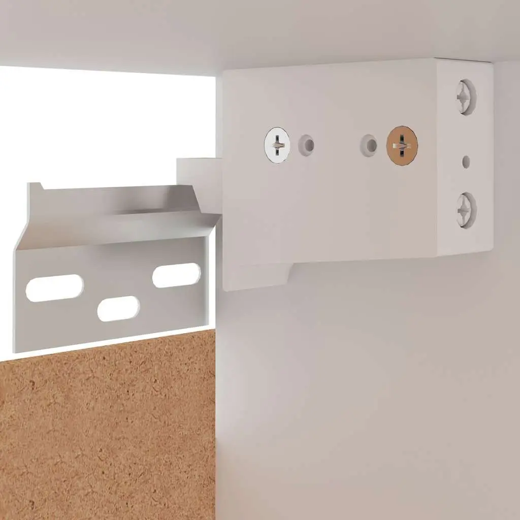 White Hanging Corner Cabinet for Kitchen Use