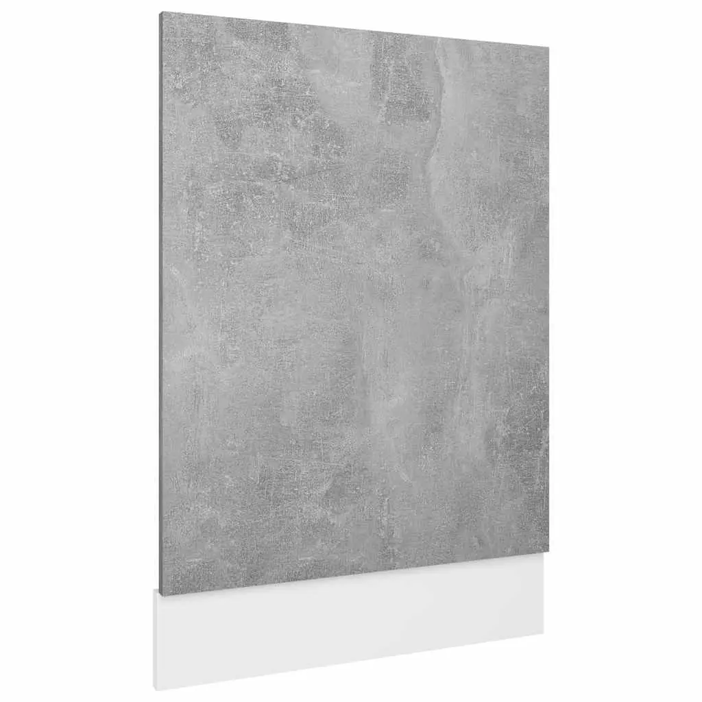 Grey Dishwasher Panel 45x3x67cm for Home Kitchens
