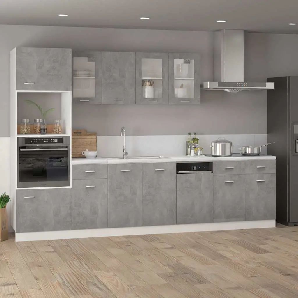 Grey Dishwasher Panel 45x3x67cm for Home Kitchens