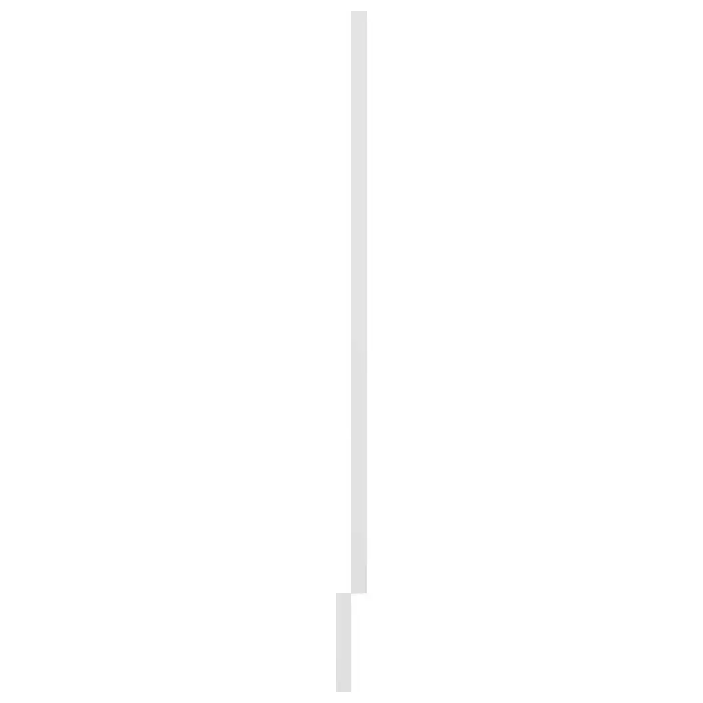 High Gloss White Dishwasher Front Panel Engineered Wood 45x3x67cm Kitchen Cabinet Cover