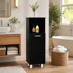 Practical Black Bathroom Cabinet for Efficient Storage