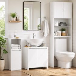 Functional Bathroom Cabinet for Versatile Storage 60x33x61 cm