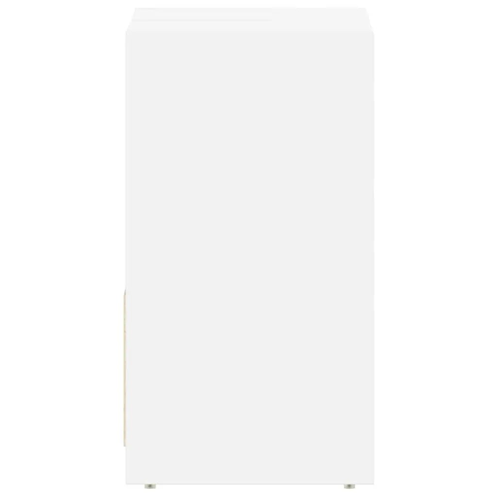 Bathroom Cabinet Engineered Wood 60x33x61 cm White 2 Door