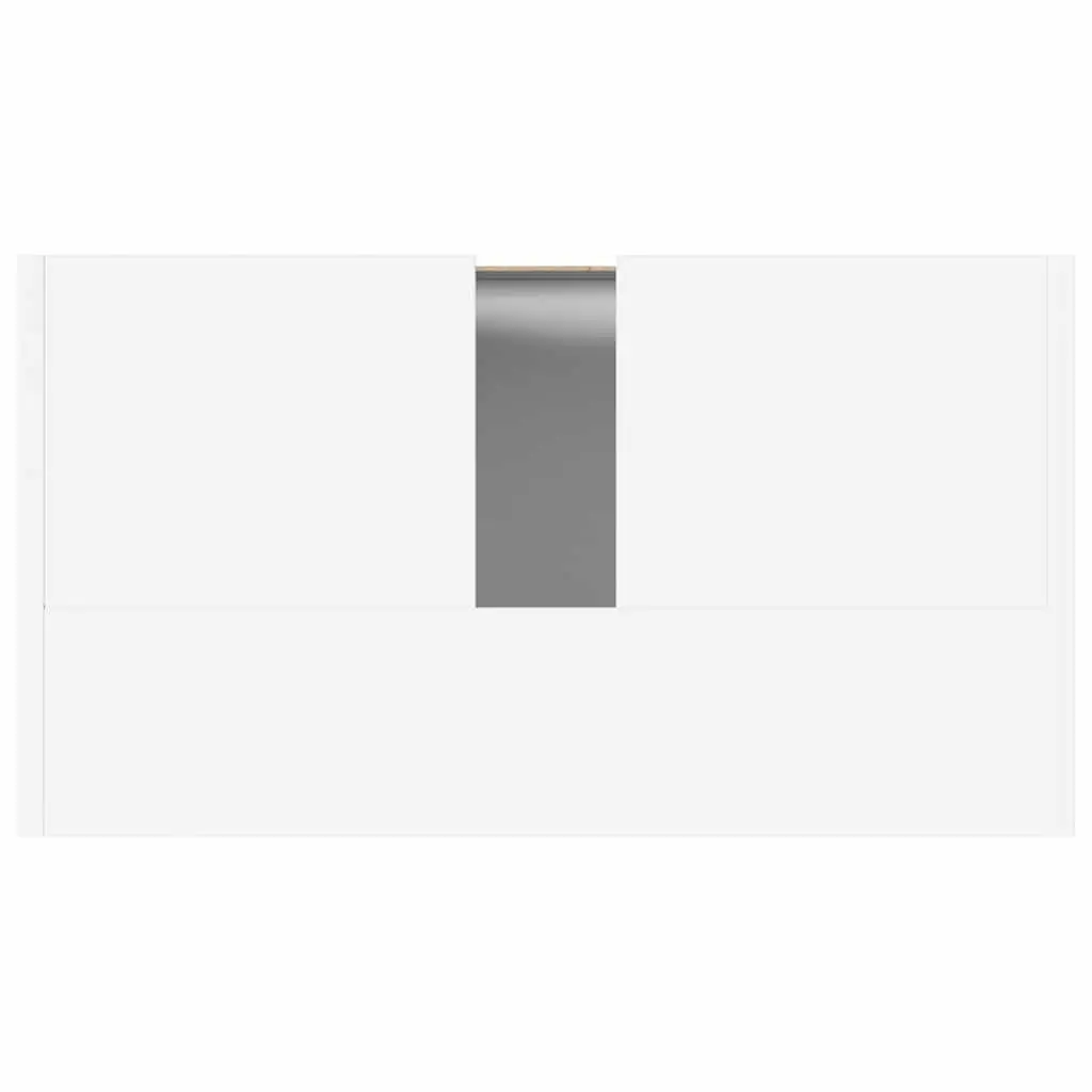 Bathroom Cabinet Engineered Wood 60x33x61 cm White 2 Door