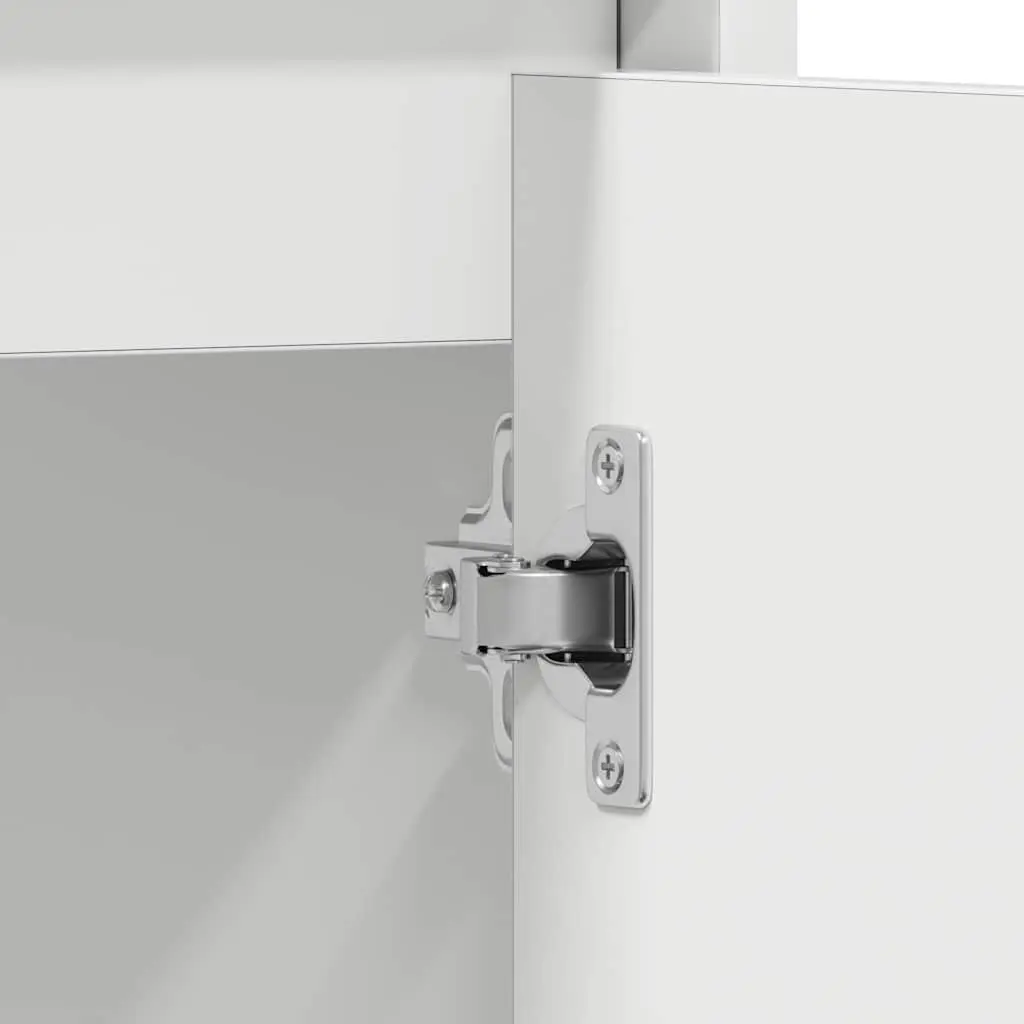 Bathroom Cabinet Engineered Wood 60x33x61 cm White 2 Door