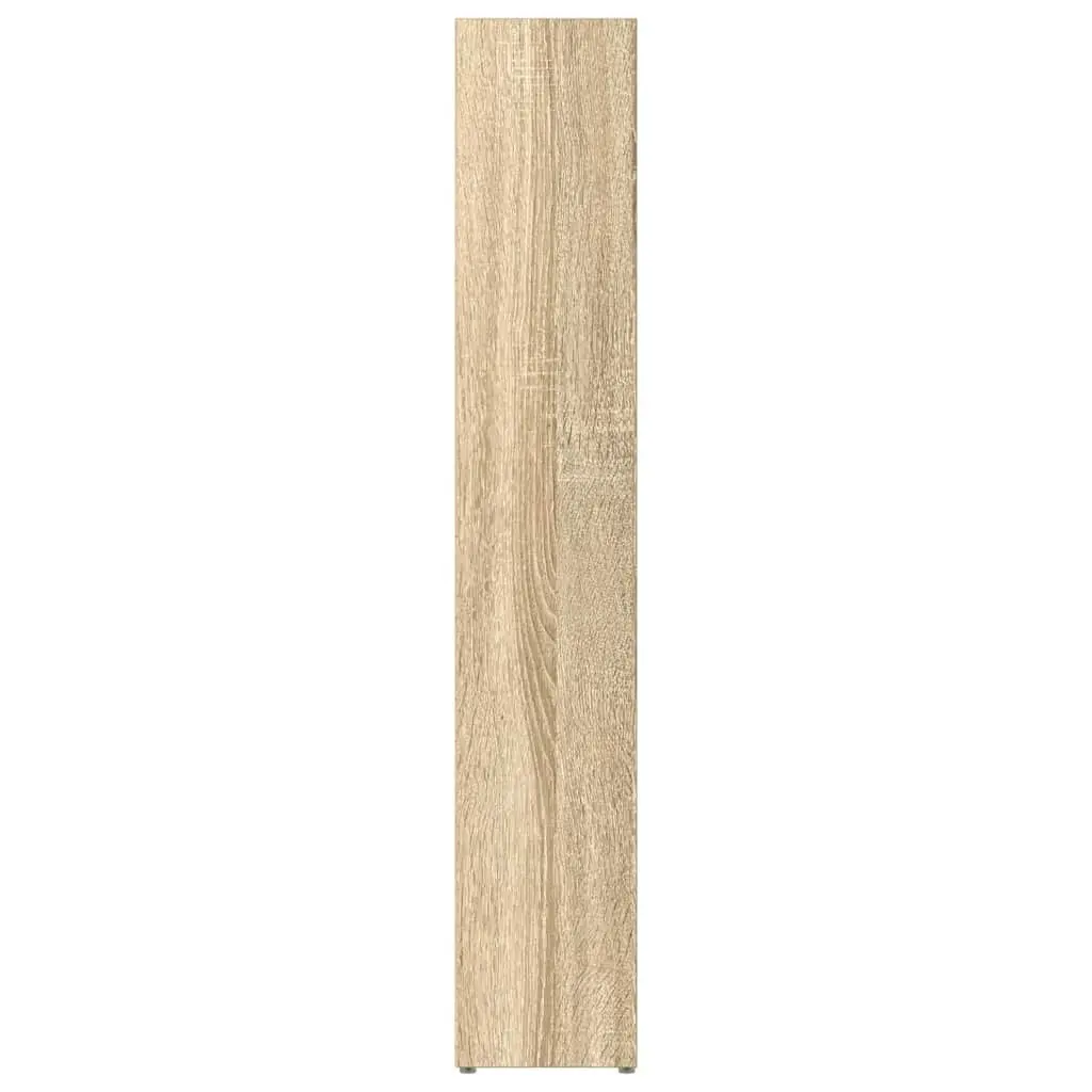 CD Cabinets Engineered Wood Tall Slim Sonoma Oak Media Storage Rack 2 pcs