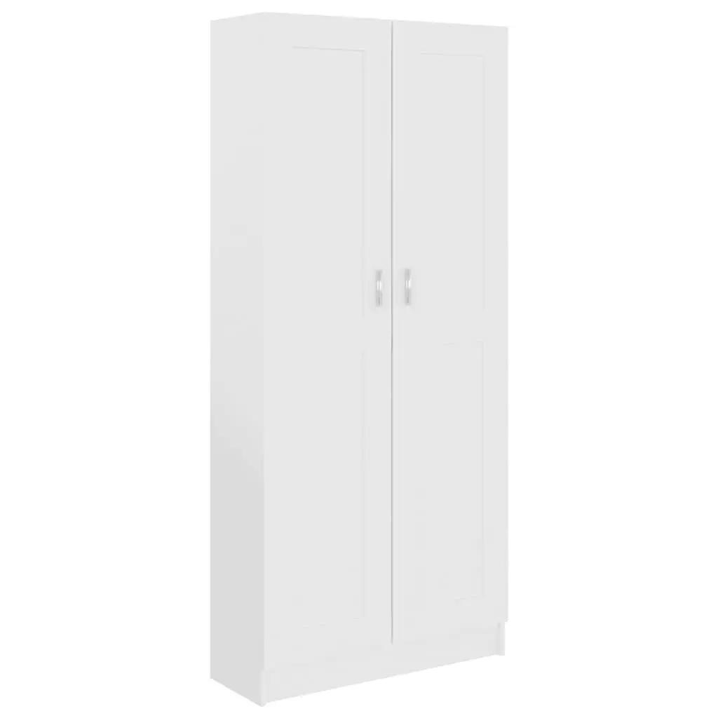 White 5-Shelf Book Cabinet for Home and Office