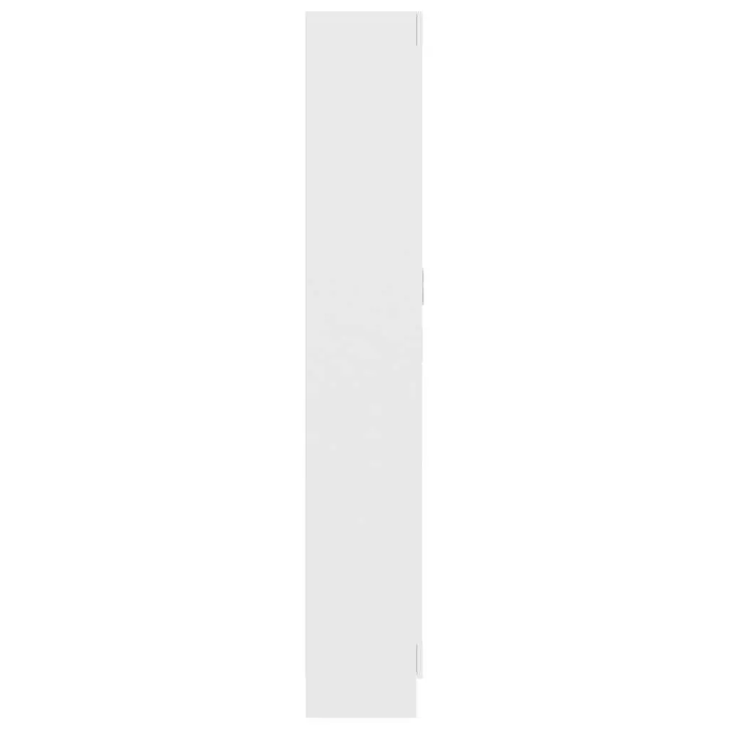 White 5-Shelf Book Cabinet for Home and Office