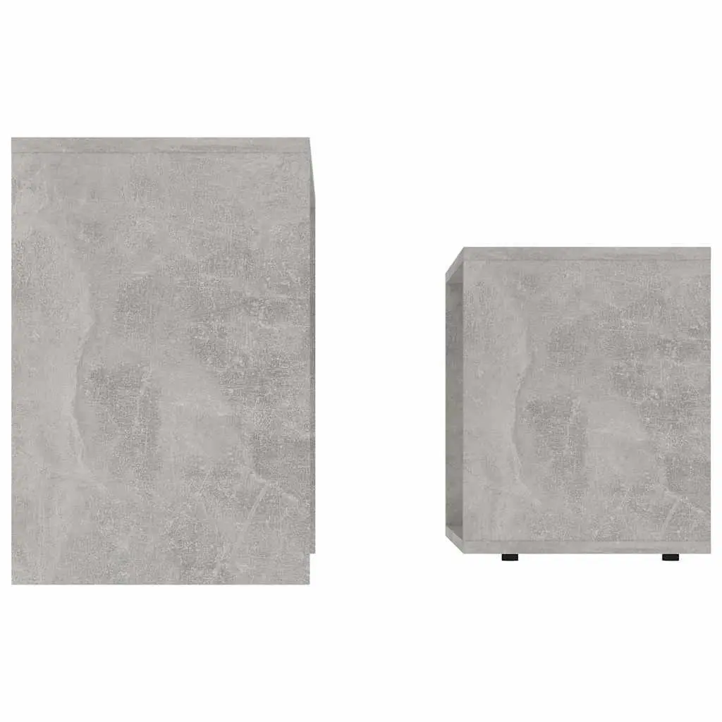 2-Piece Grey Nesting Coffee Table Set