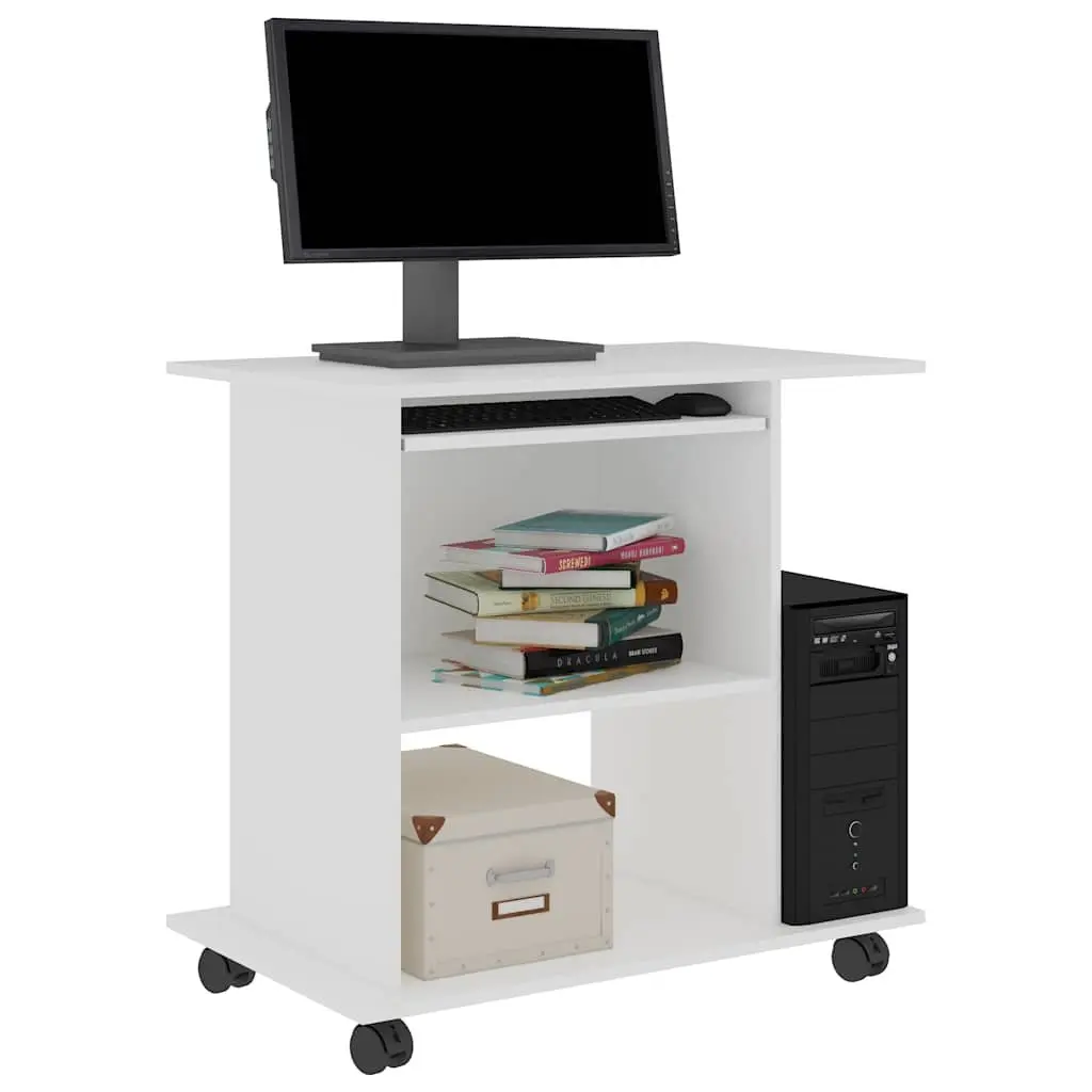 White Desk 80x50x75cm for Home Office