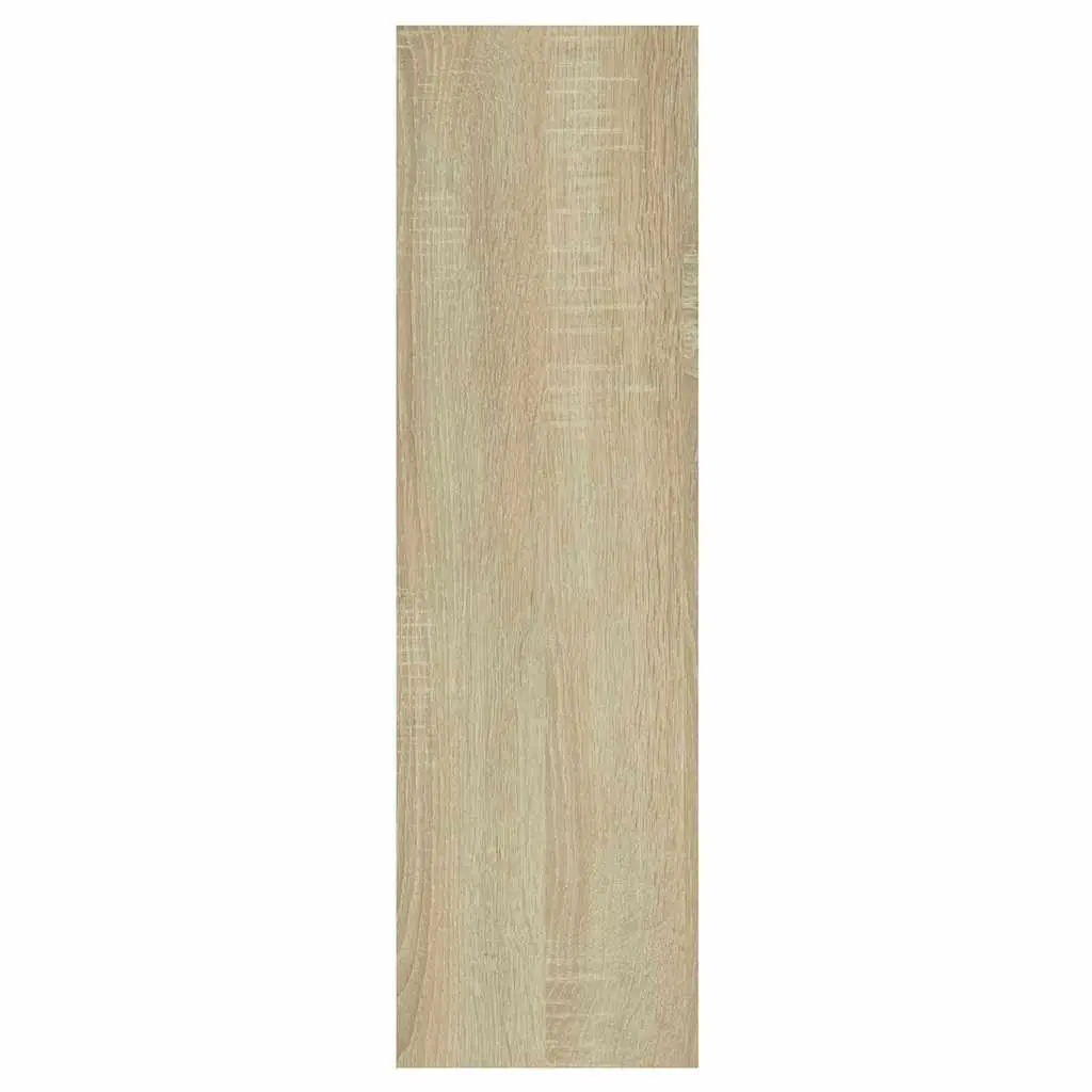 Wall Shelf Engineered Wood 75x16x55cm Brown Sonoma Oak Open Compartment Storage Display Shelving Unit