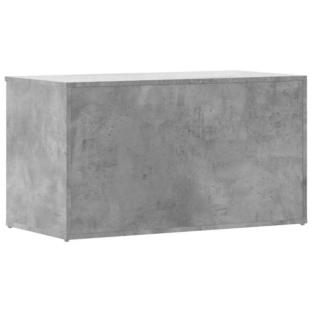 Storage Box Engineered Wood Grey 84x42x46cm Multifunctional Organizer for Bedroom Living Room