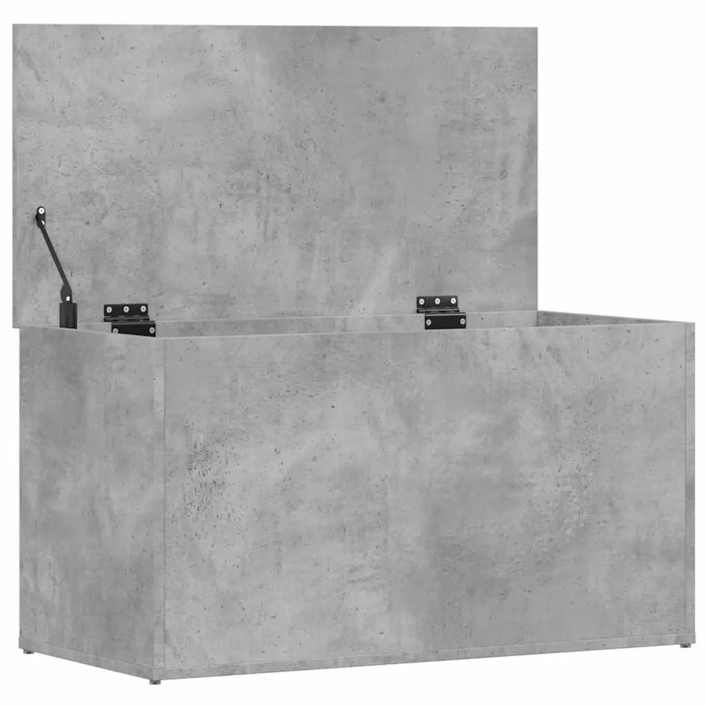 Storage Box Engineered Wood Grey 84x42x46cm Multifunctional Organizer for Bedroom Living Room