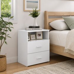 Functional Bedside Table for Your Bedroom, 50x32x60 cm