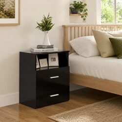 Practical Black Nightstand for Everyday Use
