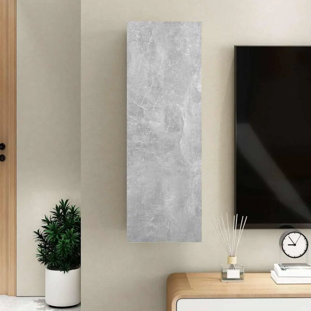 Wall-Mounted TV Cabinet Engineered Wood 30.5x30x90 cm Grey