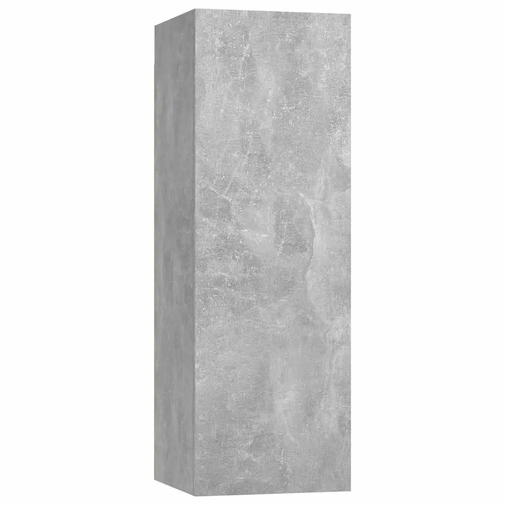 Wall-Mounted TV Cabinet Set Engineered Wood 30.5 x 30 x 90 cm Grey