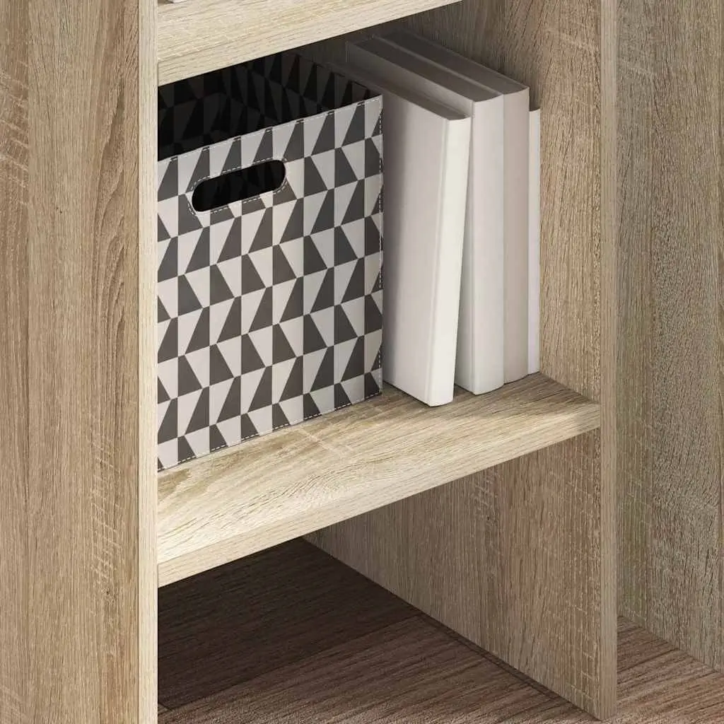 Book Cabinet Engineered Wood 40x35x180 cm Brown Sonoma Oak