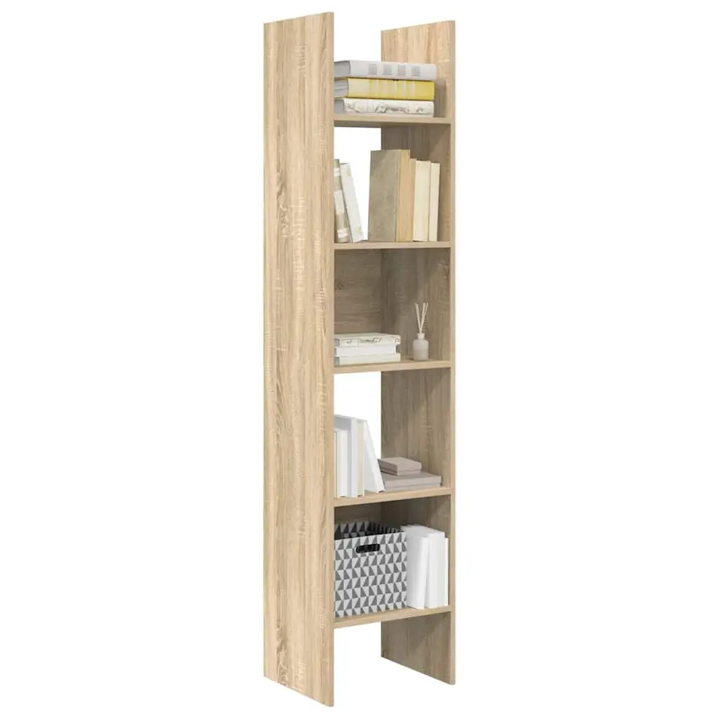 Book Cabinet Engineered Wood 40x35x180 cm Brown Sonoma Oak